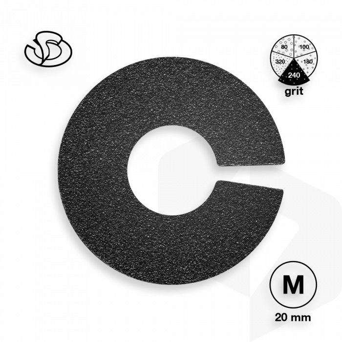 Staleks - Pododisc Slanted Pedikűr Csiszolópapír 240 grit - 50 db PDFR-20-240