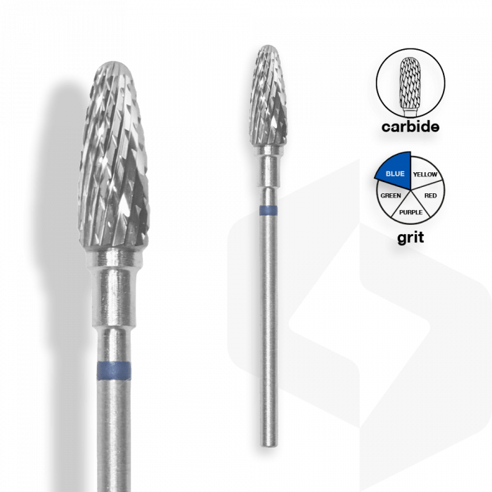 Staleks - Karbid Csiszolófej Kugli 5 mm | 13 mm Kék | Közepes | FT90B050-13