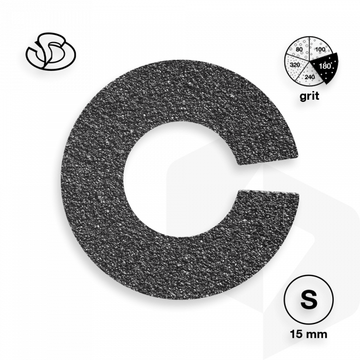 Staleks - Pododisc Íves Csiszolópapír Pro S 180 grit - 50 db PDFR-15-180