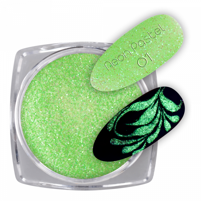 Glow Glitter Neon Pastel 01