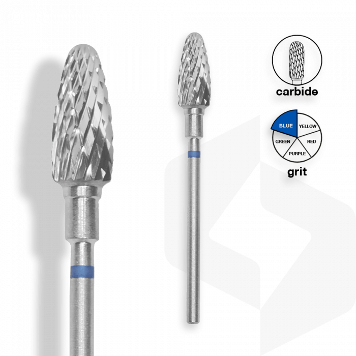 Staleks - Karbid Csiszolófej Kugli 6 mm | 14 mm Kék | Közepes | FT90B060-14