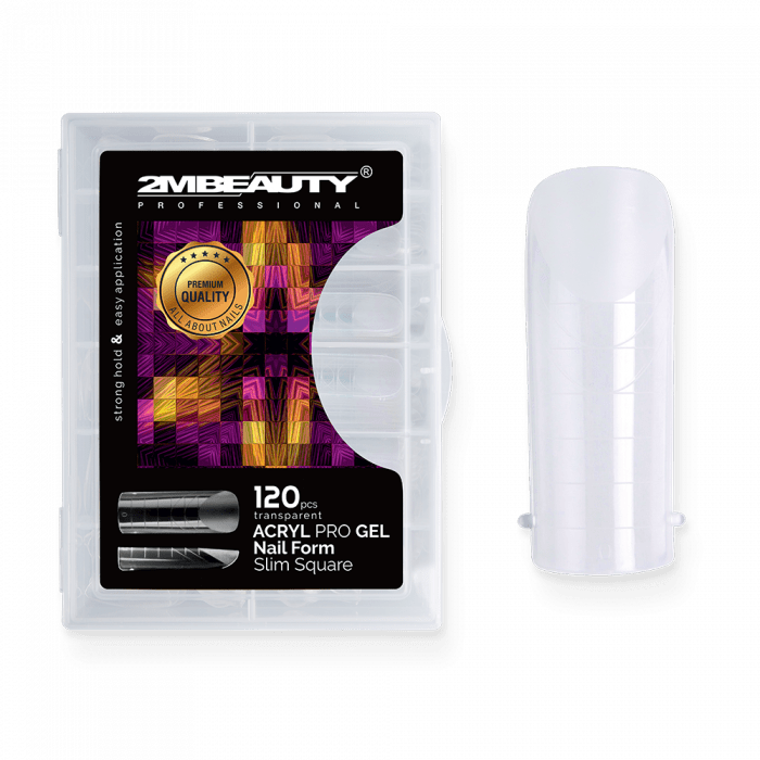 Acryl Pro Gel Nail Form Slim Square - 120 darabos (120db - dobozzal)