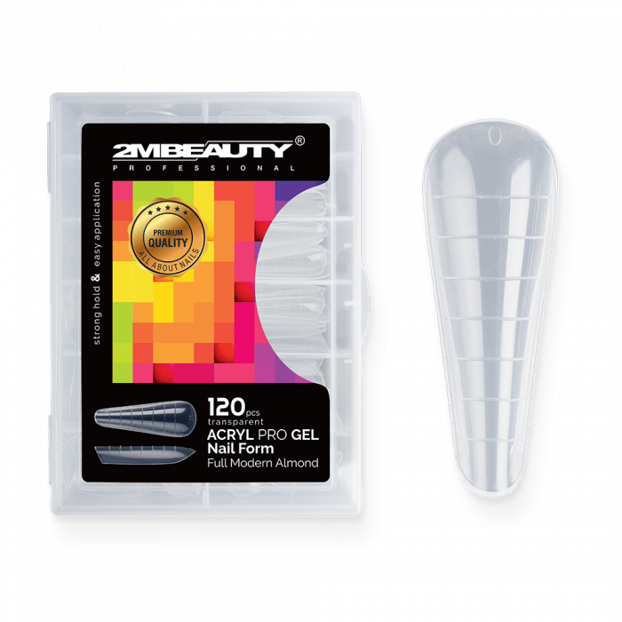 Acryl Pro Gel köröm tip Full Modern Almond - 120 darabos (120db - dobozzal)