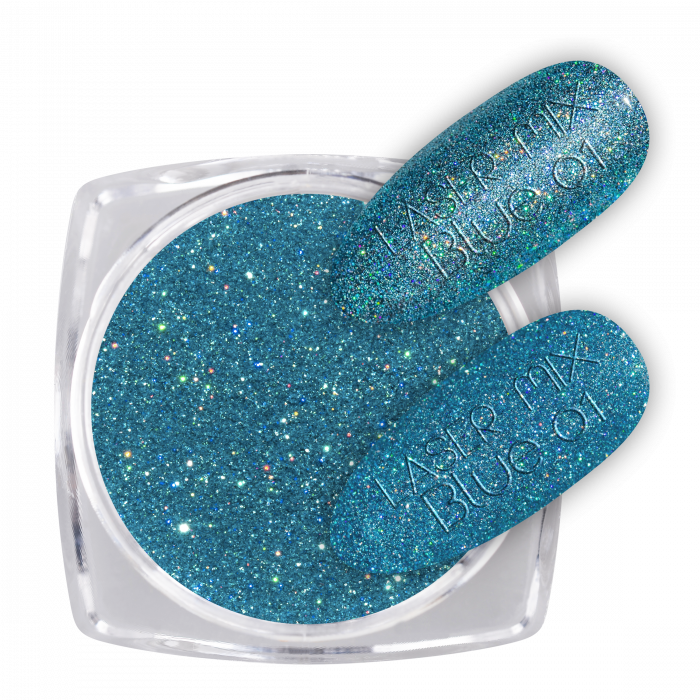Glitter Laser Mix Blue 01 csillámpor