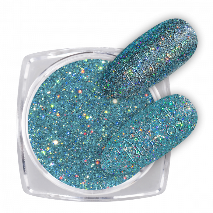 Glitter Laser Mix Blue 02 csillámpor