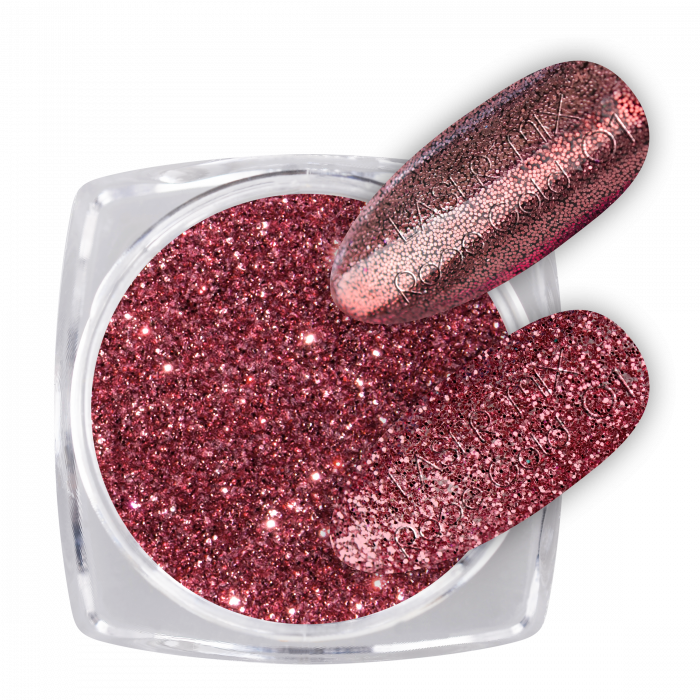 Glitter Laser Mix Rose Gold 01 csillámpor