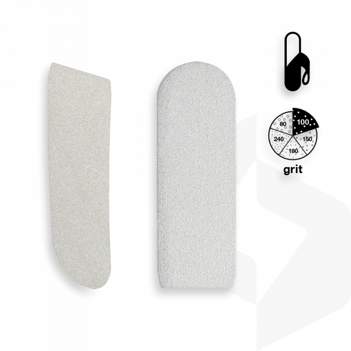 STALEKS - ÖNTAPADÓ CSISZOLÓPAPÍR FÉM TALPRESZELŐHÖZ 100 GRIT - 30 DB DFE-10-100w FEHÉR