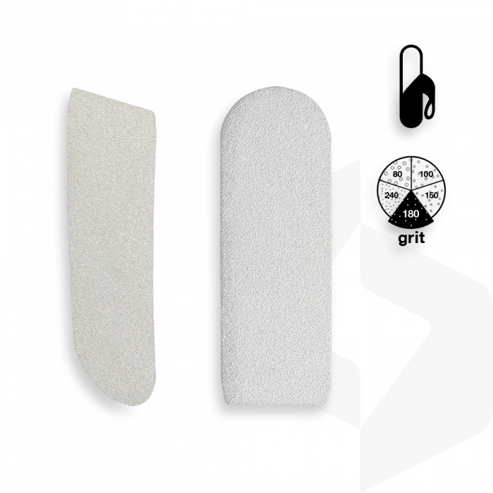 STALEKS - ÖNTAPADÓ CSISZOLÓPAPÍR FÉM TALPRESZELŐHÖZ 180 GRIT - 30 DB DFE-10-180w FEHÉR