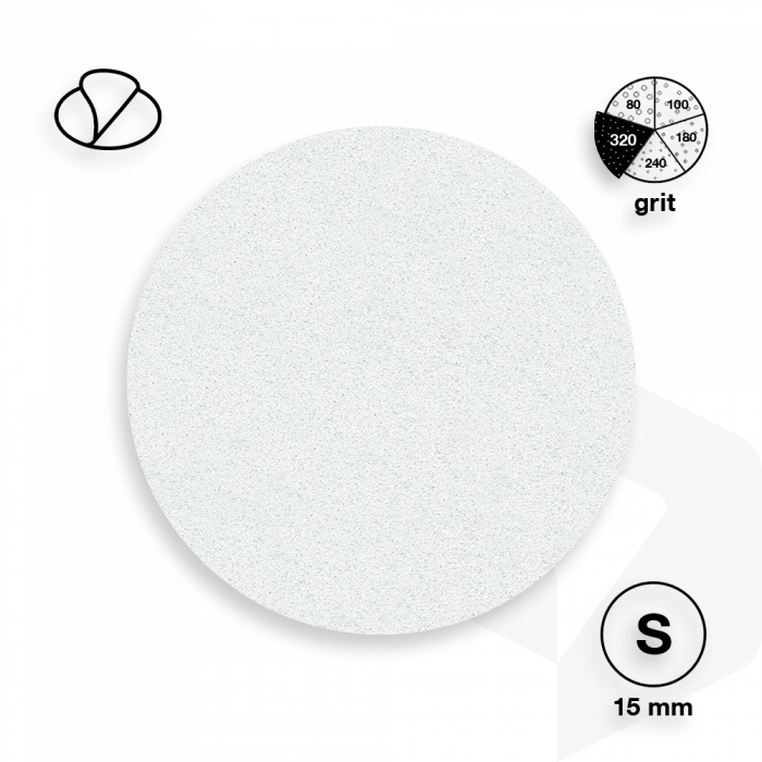 STALEKS - PODODISC CSISZOLÓPAPÍR PRO S - 320 GRIT - 50DB - PDF-15-320w FEHÉR