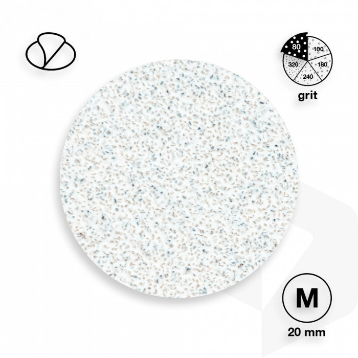 STALEKS - PODODISC CSISZOLÓPAPÍR PRO M - 80 GRIT - 50DB - PDF-20-80w FEHÉR