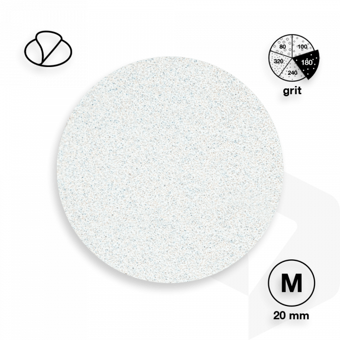 STALEKS - PODODISC CSISZOLÓPAPÍR PRO M - 180 GRIT - 50DB - PDF-20-180w FEHÉR