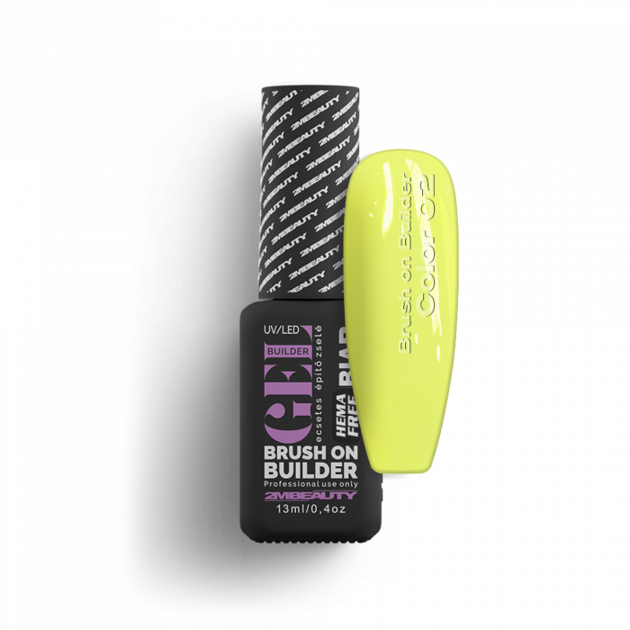 Brush On Builder Color 02 - HEMA Mentes Ecsetes Építőzselé (13 ml)