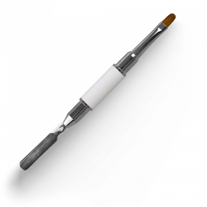 Acryl Pro Gel Twin Mix 6 Oval - Round Spatula - White