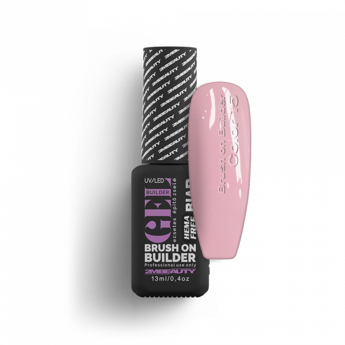 Brush On Builder Color 15 - HEMA Mentes Ecsetes Építőzselé (13 ml)