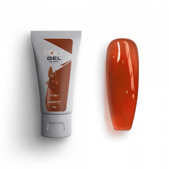 Polygel Glass - Brown - HEMA Mentes Építőzselé (30g)