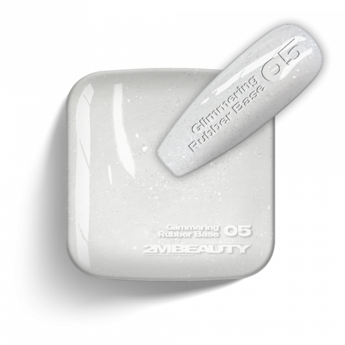 Gel Lack - Glimmering Rubber Base 05 - HEMA Mentes (13 ml)