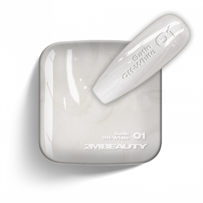 Gel Lack - Satin - 01 Off-White - HEMA Mentes (13 ml)