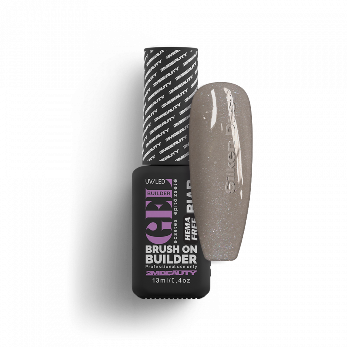 Liquid Polygel BIAB - Silken Dust - HEMA Mentes Ecsetes Építőzselé (13 ml)
