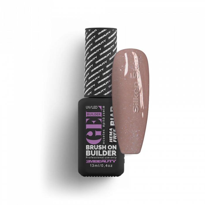 Liquid Polygel BIAB - Silken Skin - HEMA Mentes Ecsetes Építőzselé (13 ml)