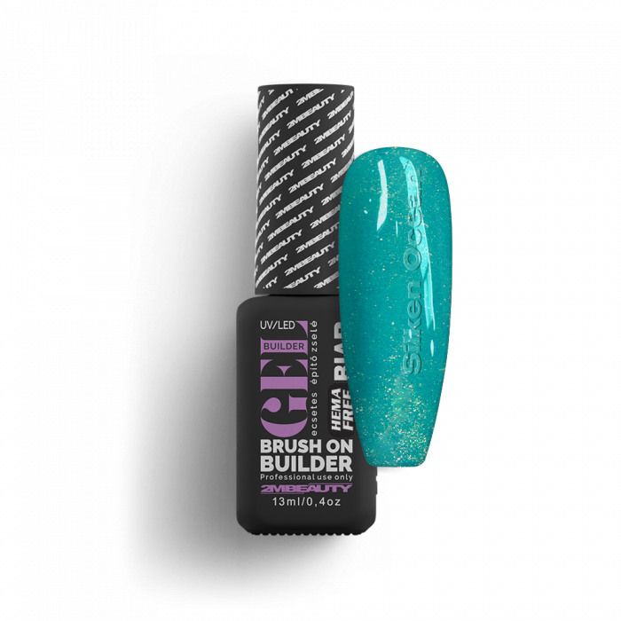 Liquid Polygel BIAB - Silken Ocean - HEMA Mentes Ecsetes Építőzselé (13 ml)