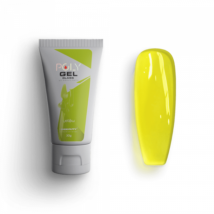Polygel Glass - Yellow - HEMA Mentes Építőzselé (30g)