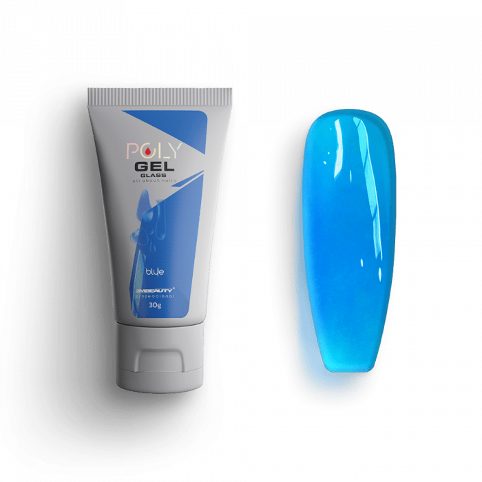 Polygel Glass - Blue - HEMA Mentes Építőzselé (30g)