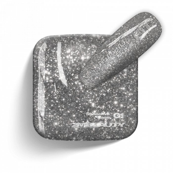 Gel Lack - Reflective Base 01 - HEMA Mentes (13 ml)