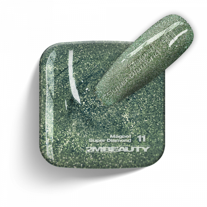 Gel Lack - Magnet Super Diamond 11 - HEMA Mentes (13 ml)