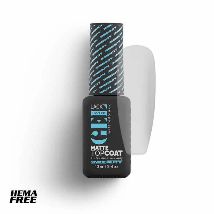 Gel Lack Fedő - Matte Top Coat - HEMA Mentes (13 ml)