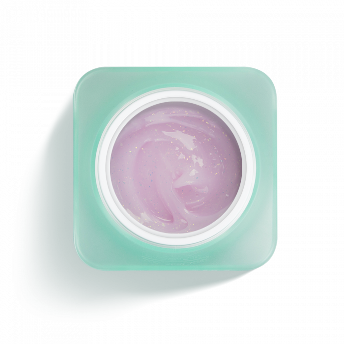 No Filing - Light Purple With Flakes - HEMA Mentes Reszelésmentes Építőzselé (15g)