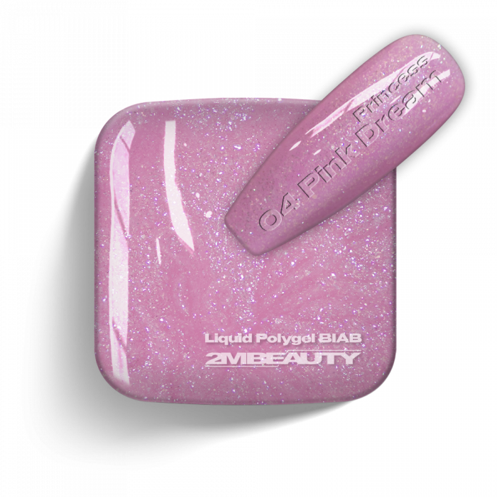 BIAB - Princess - 04 Pink Dreams - HEMA Mentes Ecsetes Építőzselé (13 ml)