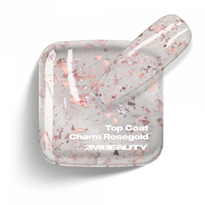Gel Lack Fedő - Top Coat Charm Rosegold - HEMA Mentes (13 ml)