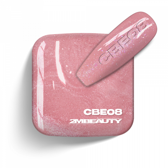 Gel Lack - Colored Base Elastic Shimmer CBE08 - HEMA Mentes (13 ml)