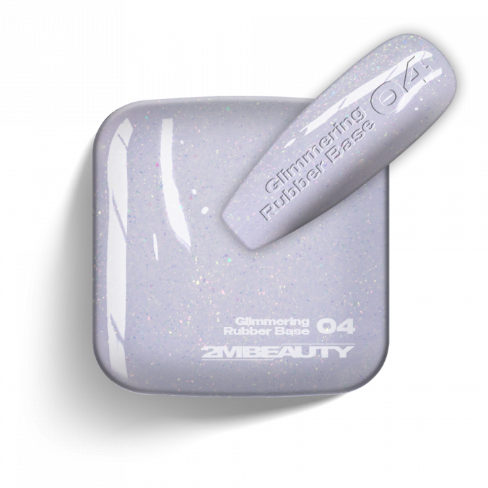 Gel Lack - Glimmering Rubber Base 04 - HEMA Mentes (13 ml)