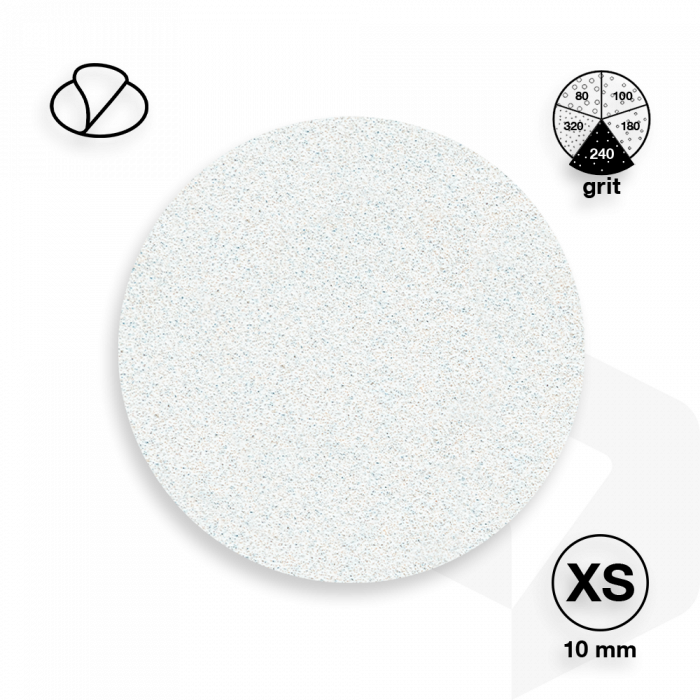 Staleks - Pododisc Csiszolópapír Pro XS - 240 grit - 50 db - PDF-10-240w - Fehér (50 db)
