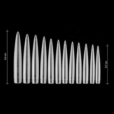 Tip - Extra Stiletto Clear (12db)