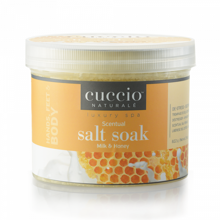 Cuccio Tengeri Sófürdő Tejjel és Mézzel - Scentual Salt Soak Milk & Honey (822 g)