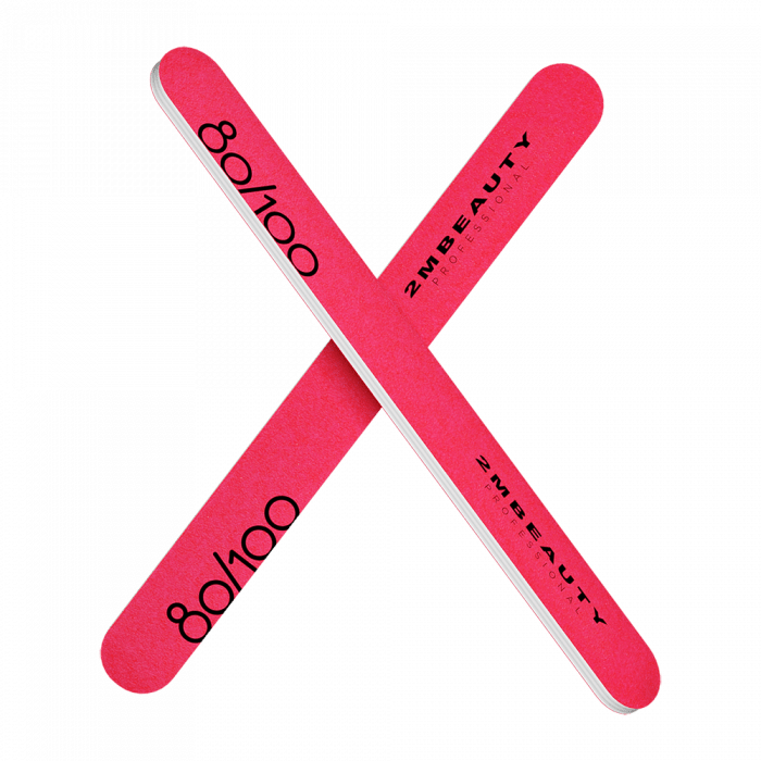 Egyenes Körömreszelő - Neon Pink #80/100