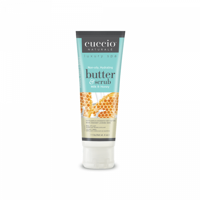 Cuccio Vajas Testradír Tejjel és Mézzel - Butter Scrub Milk & Honey (113g)