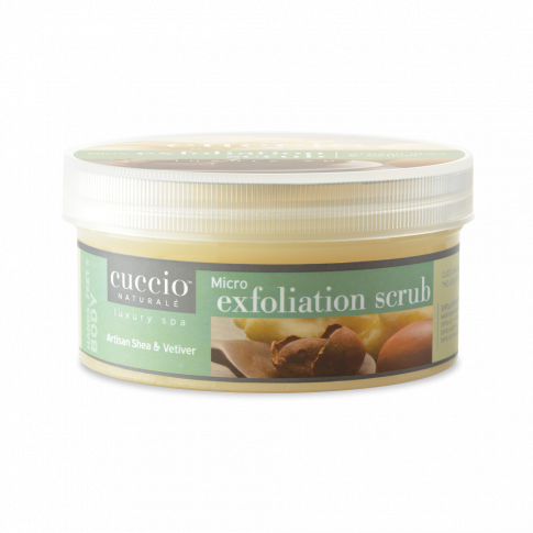 Cuccio Bőrradír Shea Vajjal és Khus-Khus-szal - Micro Exfoliation Scrub Artisan Shea & Vetiver