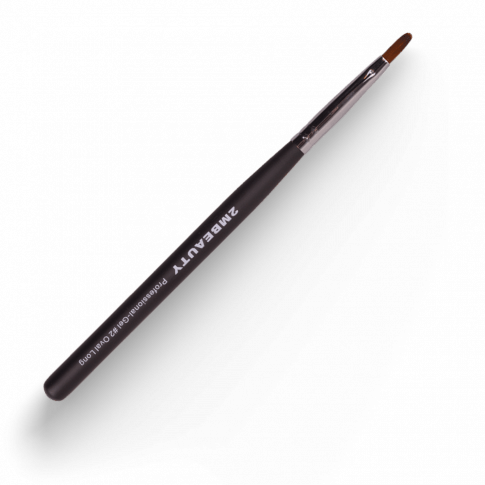 Zselé ecset Gel #2 Oval Long - Black Beauty