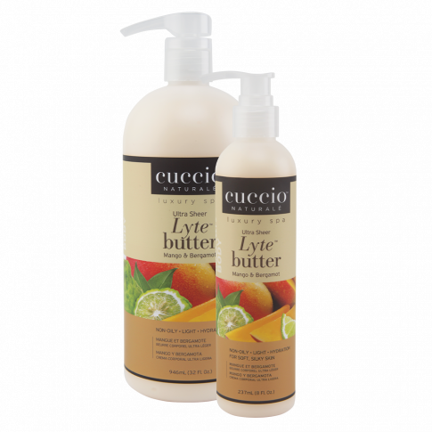 Cuccio Ultrakönnyű Testvaj Mangóval és Bergamottal - Lyte Butter Ultra Sheer Mango & Bergamot