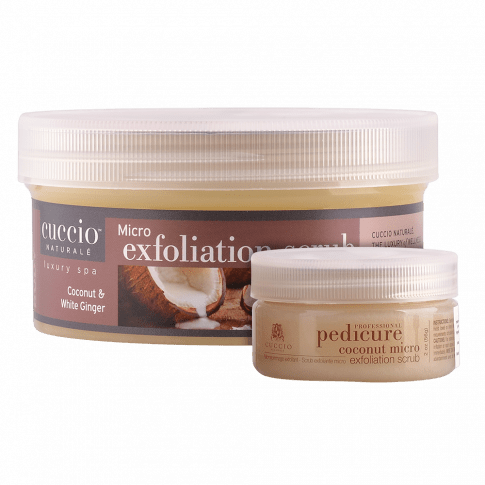 Cuccio Bőrradír Kókusszal és Fehér Gyömbérrel - Micro Exfoliation Scrub Coconut & White Ginger
