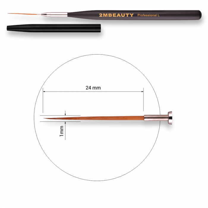 Díszítő ecset - Black Beauty L (3)