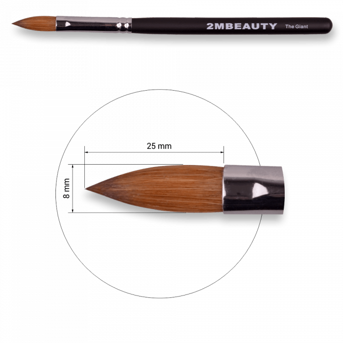 Építő Porcelán Ecset Giant brush - Black Beauty (2)