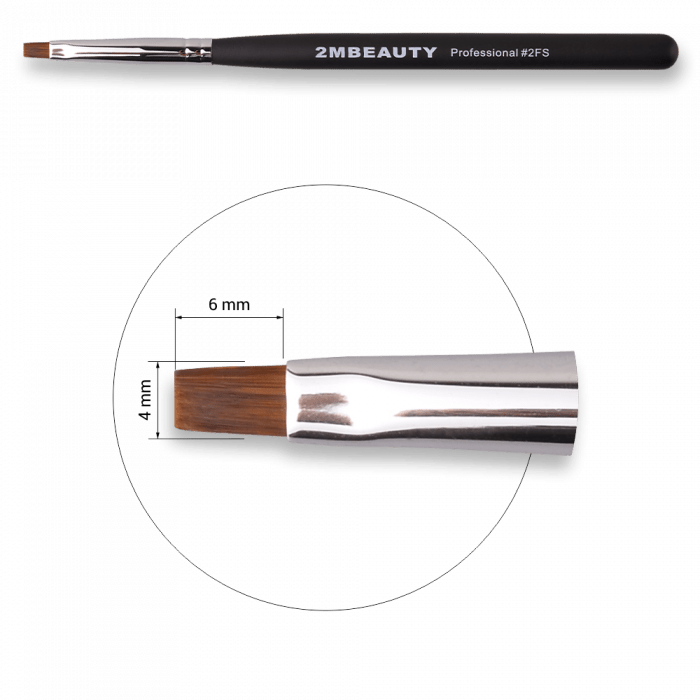 Zselé ecset #2 FS - Black Beauty (2)