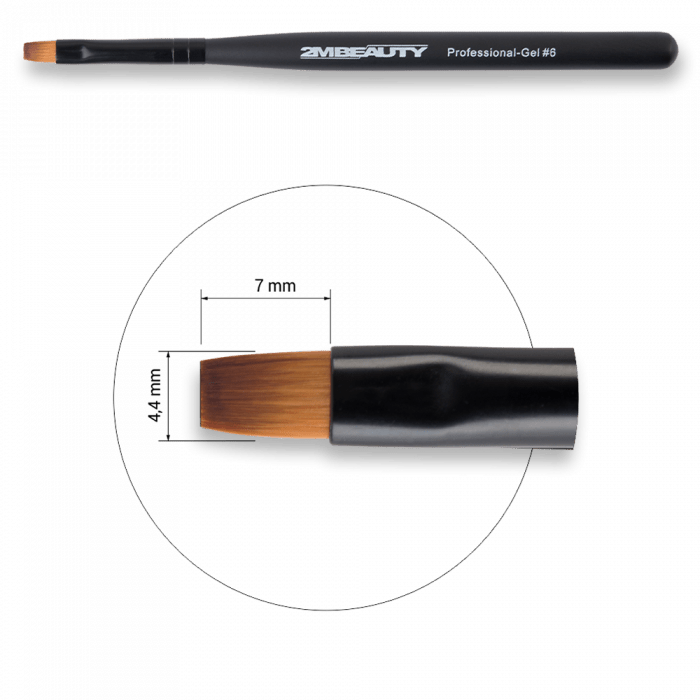 Zselé ecset Gel #6 - Black Beauty (2)