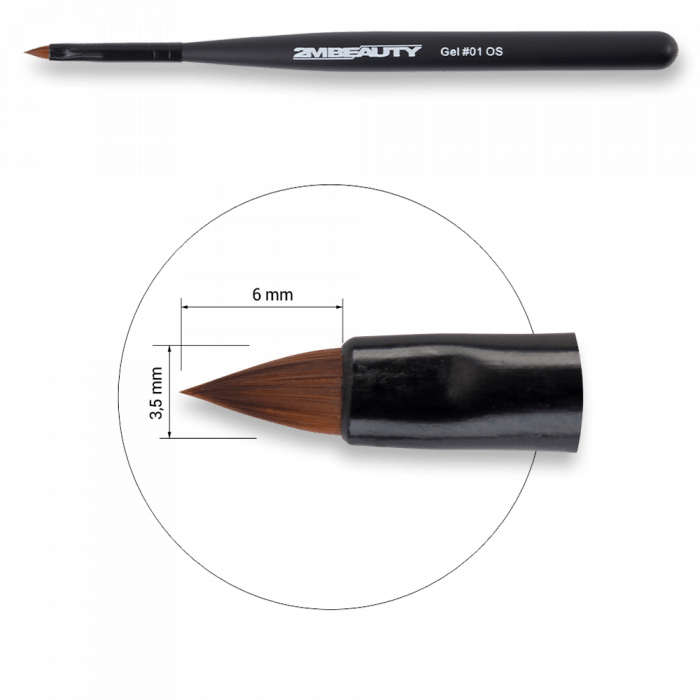 Zselé ecset Macskanyelv #01 OS - Black Beauty (2)