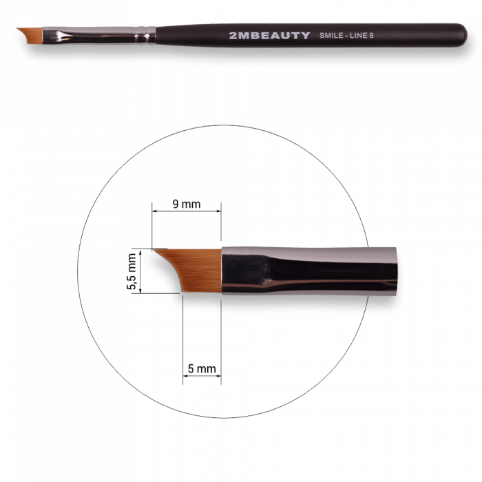 Zselé ecset Smile - Line 8 - Black Beauty (2)
