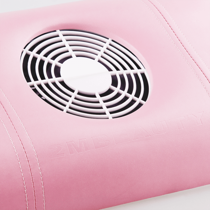 Design kéztámaszos porelszívó - pink műbőr (2)